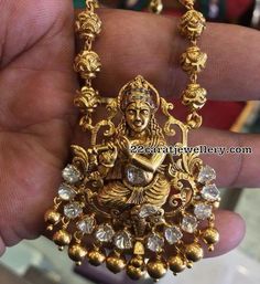 Krishna Locket, Gajendra Jewellers, Lord Sri Krishna, Antique Gold Jewelry Indian, Sri Krishna, Long Pearl Necklaces, Antique Jewelry Indian, Gold Pendant Jewelry