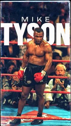 the cover of mike tyson's boxing book, which features an image of a man