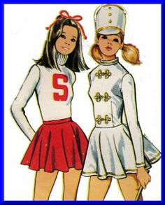 60s Jumpsuit, Vintage Sewing Patterns Children, Skating Outfit, Circular Skirt, Ice Skating Outfit, Cheerleader Costume, Costume Sewing Patterns