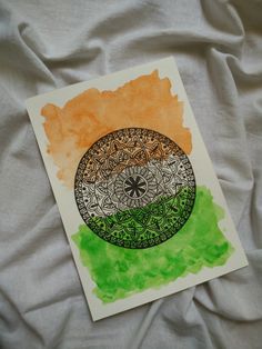 Tricolour mandala 
Indian independence day Festival Paint, Independence Day Poster, Happy Independence Day India, Indian Independence, Indian Independence Day, Independence Day India, Mandala Art Therapy