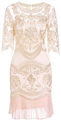 Stunning embroidered shift dress 2017 fashion trends  2017 dresses #blush #gowns Recommitment Ceremony, Carousel Wedding, Embroidered Lace Dress, Ceremony Dresses, Dream Style, Peaky Blinders, Dresses To Wear To A Wedding, Rehearsal Dinners, Classy Dress