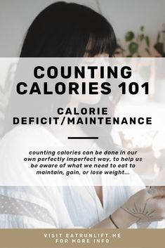 When it comes to counting calories, some may say the whole notion of it is flawed from the get-go. I, however, think counting calories can be done in our own perfectly imperfect way, to help us be aware of what we need to eat to maintain, gain, or lose weight, and then we can use that knowledge to alter our food consumption based off our goals. Click this pin to learn my calorie counting tips. #calories #caloriecounting #health #weightloss #weightgain #maintenance #eatrunlift #rachelaust Calorie Counting Diet, Eat And Run, Tracking Macros, Over It Quotes, Macros Diet, Key To Losing Weight, Stop Overeating, Counting Calories, Nutrition Guide