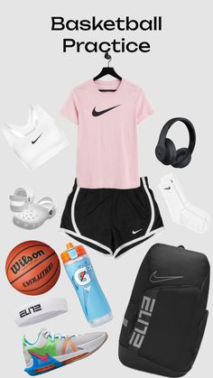 an advertisement for the nike basketball practice kit