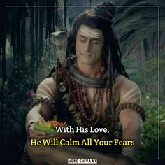 a man with his love, he will calm all your fears