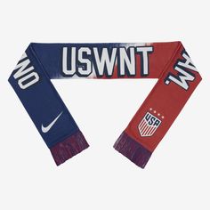 a scarf with the uswnt logo on it