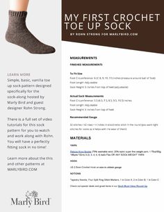 a brochure with an advertisement for socks