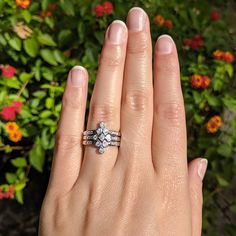 We're obsessed with this ring stack and right now it's 20% OFF! Get an automatic discount at checkout when you shop our Ready-to-Ship items! Shop Now: https://bit.ly/2OcQ3iJ Three Rings, Ring Stack, Jewelry Show, Ring Stacking, One Ring