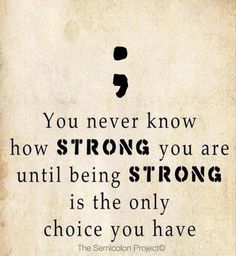 the quote you never know how strong you are until being strong is the only choice you have