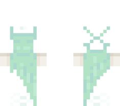 two pixelated images of the statue of liberty, one in green and one in white