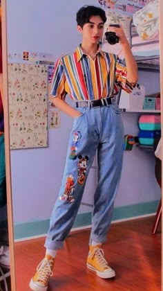 Trans Men Fashion, Queer Summer Fashion, Indie Boy Aesthetic, Gender Queer Fashion, Mode Queer, Queer Outfits, Enby Fashion, Gay Outfits, Masculine Outfits