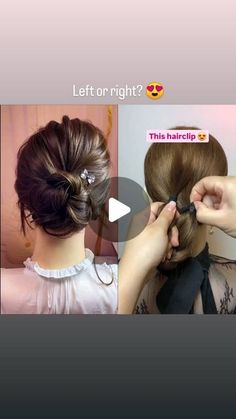 Easy HairStyle Tips on Instagram: "Left or right?? 😍😍
.
#hairstyle #hairvideo #hairstyletutorial #hairstylevideo #hairtutorial #hotd #cutehairstyles #hairofinstagram #hairtutorialvideo #hairdecoration #hairideas #hairstyleideas  #hairglamvideos #tutorialhair #hairoftheday" Hairstyle Tips, Easy Hairstyle, Hair Videos Tutorials, Hair Decorations, Left Or Right, Hair Videos