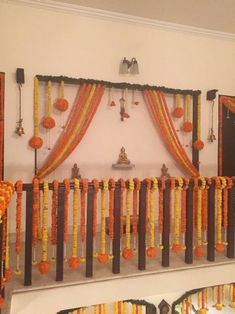 Railing Flower Decoration, Nalungu Decoration At Home, House Warming Decoration Ideas, House Warming Decoration, Indian Wedding Stage