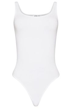 Jamaika Bodysuit CLOTHINGTOPBODYSUIT WOLFORD Stretch Cotton Bodysuit With Lined Body, White Stretch Elastane Bodysuit, High Stretch White Bodysuit For Spring, White Cotton Bodysuit For Summer, White Stretch Cotton Bodysuit, White Second-skin Bodysuit With Lined Body, White Elastane Bodysuit, White Fitted Cotton Bodysuit, Fitted White Cotton Bodysuit