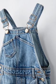 LONG DENIM OVERALLS - Blue | ZARA United States Blue Shortalls With Pockets, Blue Denim Bib Front Jumpsuit With Pockets, Blue Bib Front Denim Jumpsuit With Pockets, Blue Denim Jumpsuit With Bib Front And Pockets, Medium Wash Shortalls With Adjustable Straps, Trendy Blue Shortalls With Pockets, Blue Shortalls With Suspenders, Trendy Blue Overalls With Pockets, Medium Wash Denim Overalls With Adjustable Straps