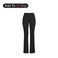 in stock Trendy Solid Color Bottoms For Evening, Trendy Solid Color Evening Bottoms, Classic High Waist Pants For Party, Classic High Waist Party Pants, High Waist Classic Bottoms For Party, Classic High Waist Bottoms For Party, Classic High-waist Party Bottoms, Classic High Waist Party Bottoms, Classic Black Party Bottoms