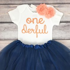 Navy Birthday, Onederful Birthday, First Birthday Outfit Girl, Baby's First Birthday, First Birthday Outfit, Birthday Girl Outfit, 1st Birthday Outfits