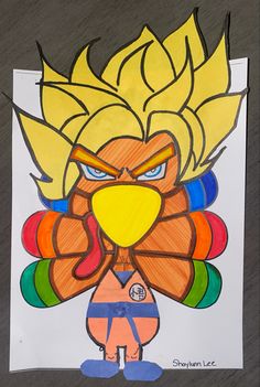 Turkey disguise project ideas. 
Super Saiyan Goku 
Turkey
Thanksgiving Turkey Goku Turkey Disguise, Disguise A Turkey Project Ideas Creative, Disguise A Turkey Boy, Disguise A Turkey Pokemon, Disguise A Turkey Sonic, Disguise A Turkey Stitch, Turkey In Disguise Project Ideas, Disguise A Turkey Hunter, Disguise A Turkey