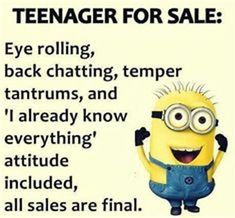 a minion saying that it's time to sell