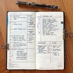 an open notebook with some writing on it