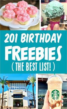 the top 20 birthday freebies in the best list for starbucks's coffee shop