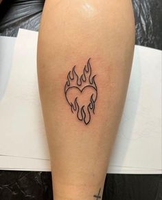 Hearts With Flames Tattoo, Heart With Flames Tattoo, Heart Flame Tattoo, Flame Heart Tattoo, Flaming Heart Tattoo, Rip Tattoos For Mom, Heart Flame, Flame Heart, Cousin Tattoos