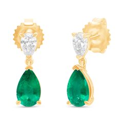 Introducing the 'La Pera Collction,' designed for the modern woman who appreciates timeless elegance. Perfect 8x6mm pear-shaped emeralds along with natural diamonds meet in unison, their clarity sure to turn heads. SKU BS30794E EMERALD SIZE 8x6mm COLORSTONE SHAPE Pear COLORSTONE WT 1.57cts DIAMOND WT 0.46cts Ethically sourced emeralds directly from our renowned Belmont mine in Brazil. Classic Emerald Pear-shaped Earrings, Classic Pear-shaped Emerald Earrings, Formal Pear-shaped Emerald Earrings, Elegant Pear-shaped Emerald Earrings, Ethical Jewelry, Emerald Jewelry, Gold Material, Earring Necklace, Jewelry Branding