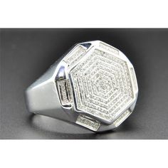 New custom design Criss Cross ring by Jewelry For Less. This mens pinky ring is set in 10K White Gold. This particular ring is0.87" wide. Diamonds are set in a pave/prong setting close together to give it a great big shine. Great for a statement ring & for any occasion. If you would like this ring in a different size please message us, for resizing charges and we will get back to you right away.This ring can also be sized at your local jeweler as well. Caged back for extra support and durability Diamond Pinky Ring, Mens Pinky Ring, Criss Cross Ring, Gents Ring, Mens Fashion Wedding, Round Diamond Setting, Fancy Diamonds, Cross Ring, Men Diamond Ring