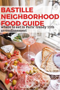 the cover of bastill neighborhood food guide where to eat in paris's trend