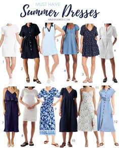 Love this collection of casual summer dresses for the season. So many to choose from - short to maxi length. #summer #summerdresses #summerideas #ABlissfulNest Women Dresses Casual Summer, Colors And Patterns, Summer Ideas, Cute Summer Dresses, Fabulous Fashion, Casual Summer Dresses, Summer Trends, Lifestyle Blogger