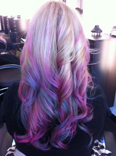 color ♡ I want to do this to my hair! i know i'm not blonde but i think it'd look amazing Hairstyles Photos, Purple Ombre Hair, Dyed Hair Purple, Makeup Tip, Violet Hair, Creative Hair, Layered Hairstyles, Hair Chalk, Hair Color Purple