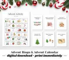 Printable Advent Bingo 24 Advent Activity Cards Christmas Bucket List Printable Advent Calendar Kids Christmas Countdown Calendar DIY Advent by CCPrintHouse on Etsy Christmas Bucket List Printable, Countdown Calendar Diy, Printable Advent Calendar, Christmas Bucket List, Advent Activities, Christmas Bucket, Christmas Countdown Calendar, Christmas Tree Cookies, Advent Calendars For Kids