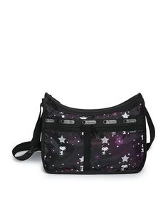 Deluxe Everyday Bag - Snoopy in the Stars - LeSportsac Medium On-the-go Shoulder Bag With Large Capacity, Medium Bags With Detachable Strap For Everyday Use, Medium Everyday Bags With Detachable Strap, Medium Travel Bag With Removable Pouch, Medium Shoulder Bag With Removable Pouch For Travel, Medium Shoulder Bag With Adjustable Strap For Travel, Everyday Medium Shoulder Bag With Adjustable Strap, Medium Travel Shoulder Bag With Large Capacity, Medium Shoulder Bag With Large Capacity For Travel