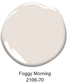 a white paint with the words foggy morning on it