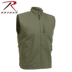 Rothcos Undercover Travel Vest was designed for the tactical traveler. It has twelve pockets overall, including wire pass-through ports, pen pockets, and a tablet-sized pocket. The travel vest even has a hidden passport pocket on the inside, that only the wearer will know of and be able to access. Made with a poly/cotton material, it is soft and durable - ideal for long travel days. Functional, comfortable and discreet, this undercover travel vest will be your first choice for traveling to any d Travel Vest, Men's Vests, Tactical Shirt, Chef Wear, Uniform Accessories, Fishing Vest, Office Pants, Steel Toe Boots, Tactical Vest