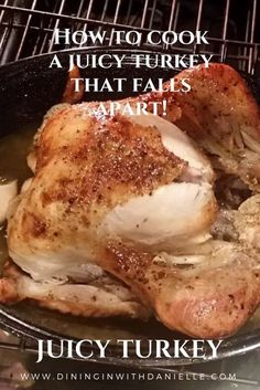 Juicy Turkey Recipe, Whole Turkey Recipes, Cook A Turkey, Butterball Turkey, Juicy Turkey, Roast Turkey Recipes, Oven Roasted Turkey