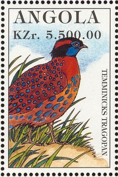 a stamp with an image of a bird on it