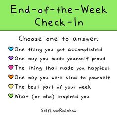 Self-Care For Grief - Self-Love Rainbow Mental Health For Teens, Self Love Activities For Kids, Mental Health Check In, Mental Health Activity Ideas, Check In With Yourself, Mental Health Education, Counseling Activities, The Friday