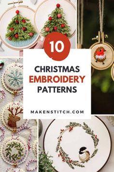 the top ten christmas embroidery patterns