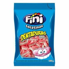 a bag of dental gums on a white background with the word'fini gelatin