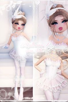 Ballerina / swan lake - dress to impress dti coquette ~ follow for more ~ #dti #dresstoimpress #coquette #dresstoimpressideas #dresstoimpresshacks #ballerina #swanlake Royale High Journal Ideas, Lake Outfit, Pretty Dance Costumes, Swan Dress, Ballerina Outfit, Pretty Ballerinas, Ballerina Dress, Iconic Dresses