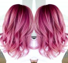 ❤ Pink Tinted Hair, Tinted Hair, Pastel Highlights, Followers On Instagram, Hair Color Pink, Pastel Hair, Hair Collection, Side Part