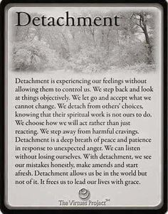 a black and white photo with the words detachment written in front of it