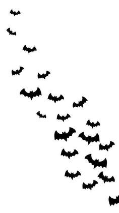 a flock of bats flying in the sky