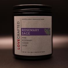 a jar of lovecrafted rosemary sage