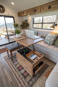 tiny home desk ideas Table Desk Ideas, Home Desk Ideas, Compact Home, Home Corner, Coffee Table Desk, Corner House, A Desk