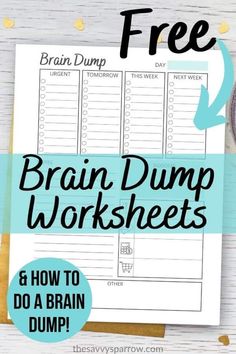 Have you heard of a brain dump? Sounds GROSS, but works GREAT! Learn how to do a brain dump and grab a FREE brain dump worksheet here! Master To Do List Printable, Work To Do List Template, List Organization Ideas, Printable List Templates, To Do List Organization, Brain Dump Template, List Organization, Sketchbook Prompts, Bu Jo