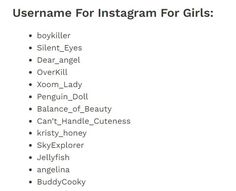 Username For Instagram For Girls Hidden Username Ideas Instagram, Pisces Username Ideas, Best Username For Instagram, Unique Names For Instagram Username, Unique Ig Username, Username For Instagram, Cute Instagram Names, Cool Usernames For Instagram, Usernames For Instagram