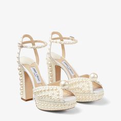 Jimmy Choo Sacaria, Types Of Heels, Wedding Dress Shoes, Pearl Leather, Strap Shoes, Leather Pumps, Wedding Shoes, Women's Pumps, Pearl White