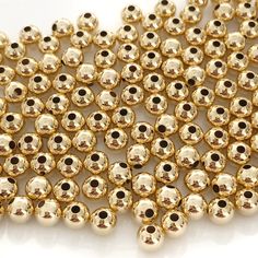 5 mm Pearl 1.2 mm Hole Pack of 100 pieces Not tarnish Seamless Beaded Gold Necklace, Gold Bracelet Stack, Gold Bracelets Stacked, Fun Bracelet, Metal Bead, Gold Bead Necklace, Initial Bracelet, Silver Bangle Bracelets, Cool Necklaces