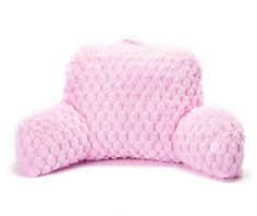 Stripe Fuzzy Bed Rest Pillow | Big Lots Light Pink Pillow, Light Pink Pillows, Pink Dorm, Bed Rest Pillow, Girl Cave, Future Bedroom, Luxury Room Bedroom, College List, Dorm Inspo